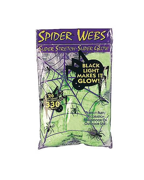 Superstrech Glow In The Dark Spider Web Decoration 3 Superstrech Glow In The Dark Spider Web Decoration