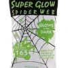 Glow In The Dark Spider Web Decoration 2 Glow In The Dark Spider Web Decoration -Halloween Decoration Shop 01078641 a