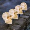 7.5 Inch LED Strobing Skull Head Lawnstakes -Halloween Decoration Shop 01162650 a