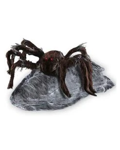 21 Inch LED Black Jumping Spider Animatronic -Halloween Decoration Shop 01174804 b 1
