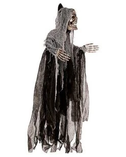 3 Ft Hanging Skull Reaper - Decorations 8 3 Ft Hanging Skull Reaper - Decorations -Halloween Decoration Shop 01247873 c