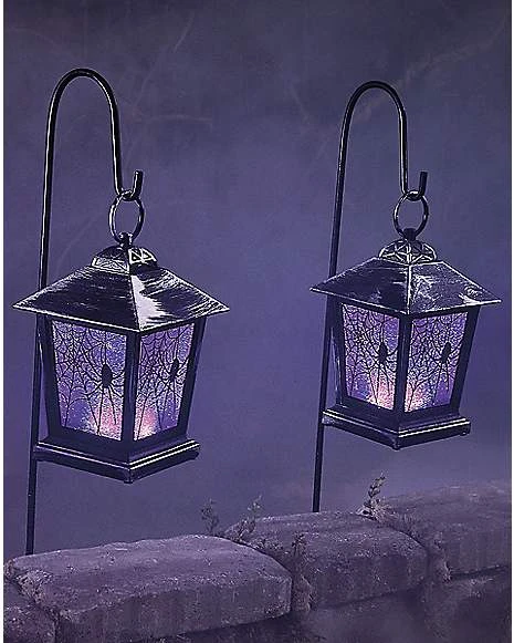 LED Creepy Lantern Pathway Markers 4 LED Creepy Lantern Pathway Markers - Image 2