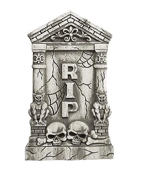 2 Ft Skull And Gargoyle Tombstone 3 2 Ft Skull And Gargoyle Tombstone