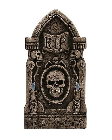 Light Up Skull Tombstone 3 Light Up Skull Tombstone