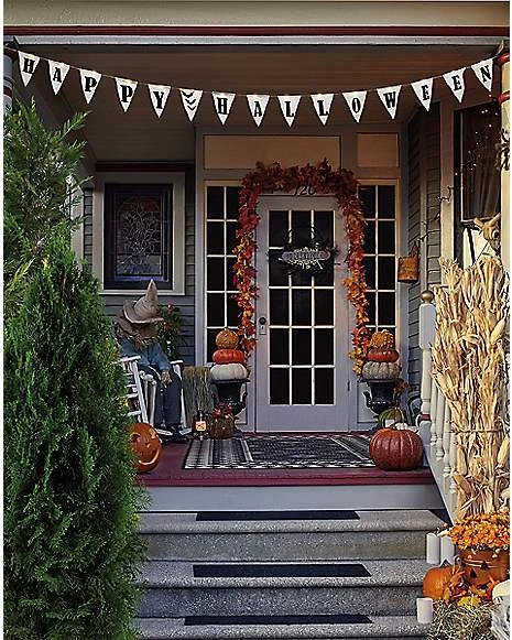 Light-Up Happy Halloween Banner 3 Light-Up Happy Halloween Banner