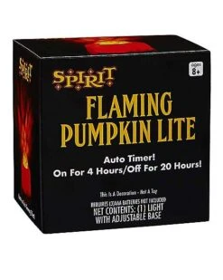 Flaming Pumpkin Lite -Halloween Decoration Shop 01369958 c