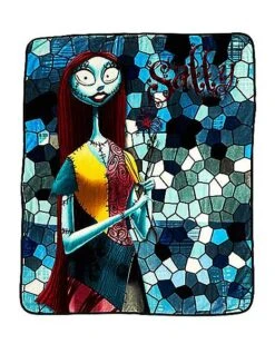 Jack And Sally Reversible Fleece Blanket - The Nightmare Before Christ -Halloween Decoration Shop 01414473 b