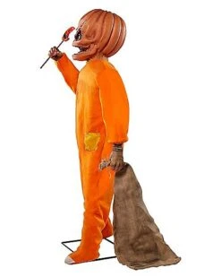 4.3 Ft Sam Animatronic - Trick 'r Treat 17 4.3 Ft Sam Animatronic - Trick 'r Treat -Halloween Decoration Shop 01422898 g