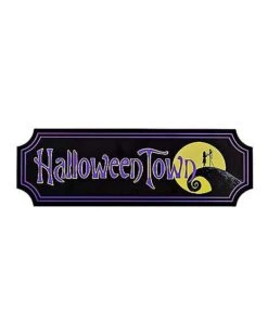 Halloween Town Sign - The Nightmare Before Christmas 5 Halloween Town Sign - The Nightmare Before Christmas -Halloween Decoration Shop 01423268 b