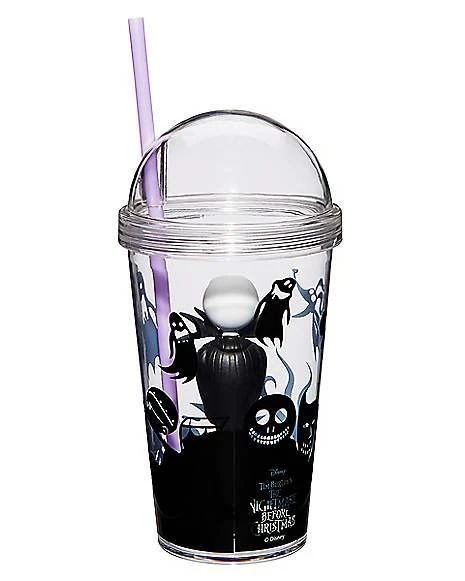 Jack Skellington Cup With Straw - Nightmare Before Christmas 5 Jack Skellington Cup With Straw - Nightmare Before Christmas - Image 3