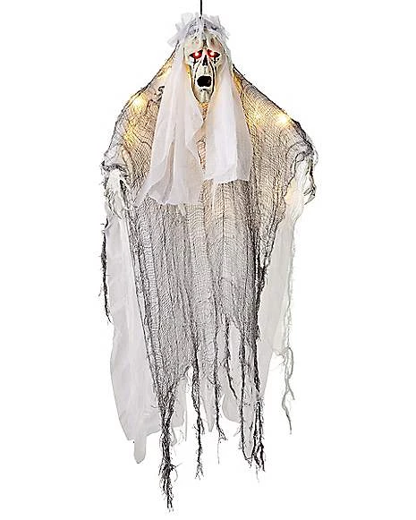 36 Inch Light-Up Hanging White Reaper Decoration 3 36 Inch Light-Up Hanging White Reaper Decoration
