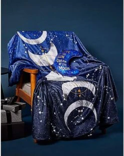 Tarot Moonphase Fleece Blanket -Halloween Decoration Shop 01455914 d