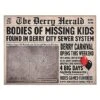 Derry Herald Newspaper Sign - It -Halloween Decoration Shop 01455948 a