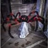 21 Inch LED Red And Black Jumping Spider Animatronic