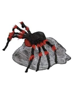 21 Inch LED Red And Black Jumping Spider Animatronic -Halloween Decoration Shop 01463447 e
