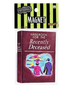 Handbook For The Recently Deceased Magnet - Beetlejuice -Halloween Decoration Shop 01467067 b