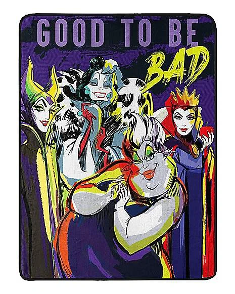 Good To Be Bad Fleece Blanket - Disney Villains 3 Good To Be Bad Fleece Blanket - Disney Villains