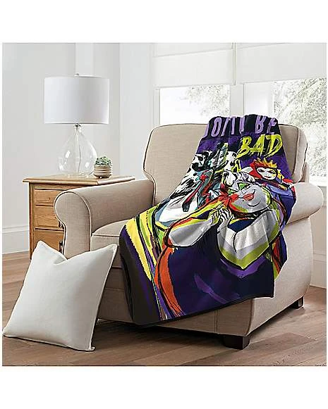 Good To Be Bad Fleece Blanket - Disney Villains 4 Good To Be Bad Fleece Blanket - Disney Villains - Image 2