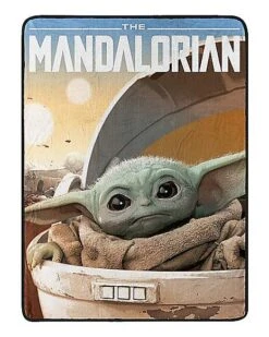 Child Arrived Fleece Blanket - The Mandalorian