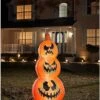 4 Ft LED Pumpkin Stack Inflatable Decoration -Halloween Decoration Shop 01476209 a