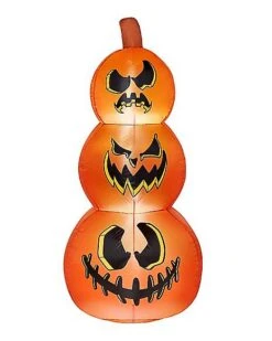 4 Ft LED Pumpkin Stack Inflatable Decoration -Halloween Decoration Shop 01476209 c