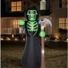 8 Ft Grim Reaper Inflatable Decoration 1 8 Ft Grim Reaper Inflatable Decoration -Halloween Decoration Shop 01476670 a
