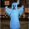 8 Ft LED Ghost Inflatable Decoration 2 8 Ft LED Ghost Inflatable Decoration -Halloween Decoration Shop 01476688 a