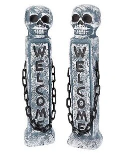 21 Inch Welcome Tombstone Pillars