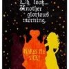 Makes Me Sick Fleece Blanket - Hocus Pocus 2 Makes Me Sick Fleece Blanket - Hocus Pocus -Halloween Decoration Shop 01483502 a