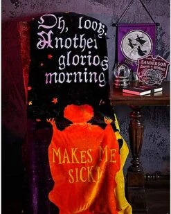 Makes Me Sick Fleece Blanket - Hocus Pocus -Halloween Decoration Shop 01483502 e