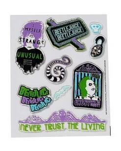 Beetlejuice Gel Clings -Halloween Decoration Shop 01487982 c