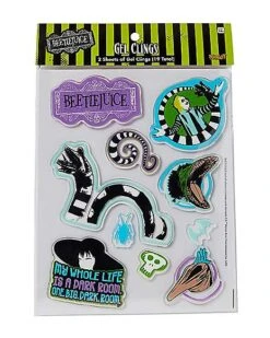 Beetlejuice Gel Clings -Halloween Decoration Shop 01487982 d