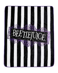 Reversible Beetlejuice Fleece Blanket 9 Reversible Beetlejuice Fleece Blanket -Halloween Decoration Shop 01488022 c