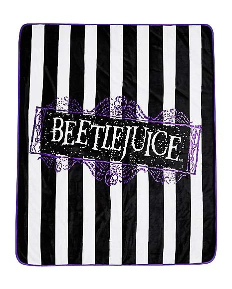 Reversible Beetlejuice Fleece Blanket 5 Reversible Beetlejuice Fleece Blanket - Image 3