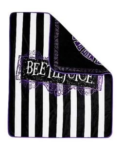 Reversible Beetlejuice Fleece Blanket 10 Reversible Beetlejuice Fleece Blanket -Halloween Decoration Shop 01488022 d