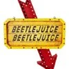 Light-Up LED Hanging Marquee Beetlejuice Sign -Halloween Decoration Shop 01489236 a