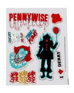 Pennywise Gel Clings - It -Halloween Decoration Shop 01494855 b