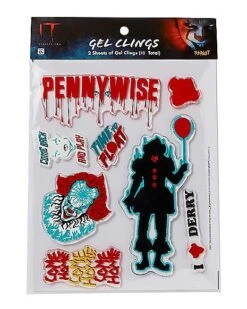 Pennywise Gel Clings - It -Halloween Decoration Shop 01494855 d