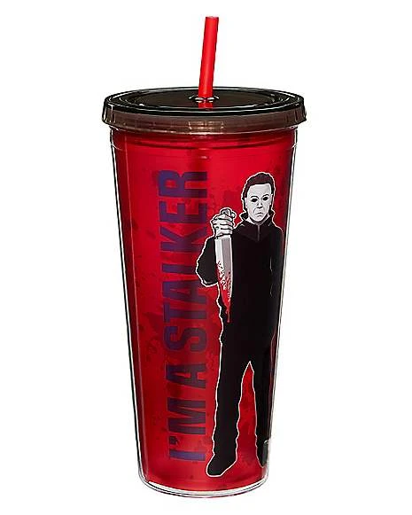 Stalker Not A Talker Michael Myers Tumbler 20 Oz. - Halloween 3 Stalker Not A Talker Michael Myers Tumbler 20 Oz. - Halloween