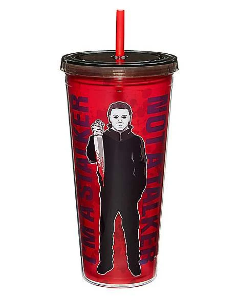 Stalker Not A Talker Michael Myers Tumbler 20 Oz. - Halloween 4 Stalker Not A Talker Michael Myers Tumbler 20 Oz. - Halloween - Image 2