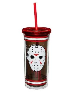 Jason Voorhees Jersey Cup With Straw 20 Oz. - Friday The 13th