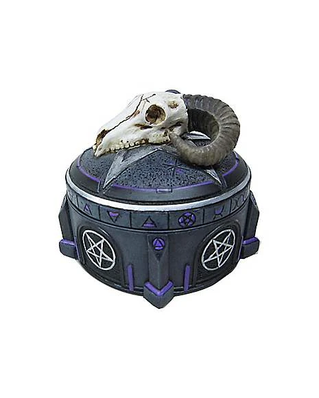 Mystical Arts Ram Skull Trinket Box 5 Mystical Arts Ram Skull Trinket Box - Image 3