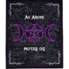 As Above So Below Fleece Blanket -Halloween Decoration Shop 01498260 a