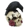 Gothic Noir Raven Skull Table Topper -Halloween Decoration Shop 01502251 a