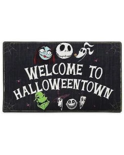 Welcome To HalloweenTown Doormat - The Nightmare Before Christmas