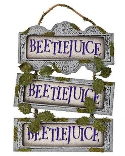 Beetlejuice Ladder Sign