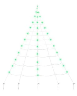 10 Ft. Light Up Green Spider Web 7 10 Ft. Light Up Green Spider Web -Halloween Decoration Shop 01523372 c