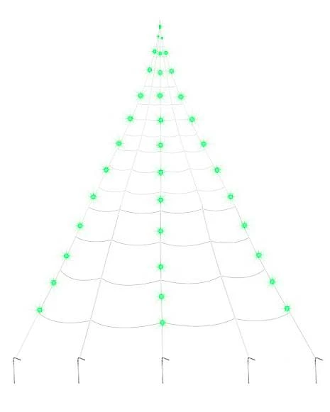 10 Ft. Light Up Green Spider Web 5 10 Ft. Light Up Green Spider Web - Image 3