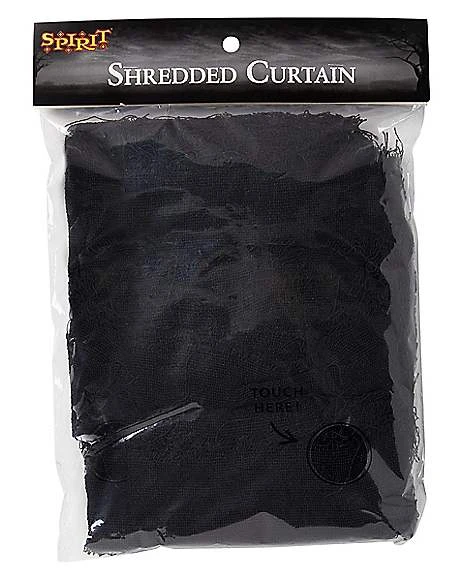 Black Shredded Curtain 3 Black Shredded Curtain - Image 2