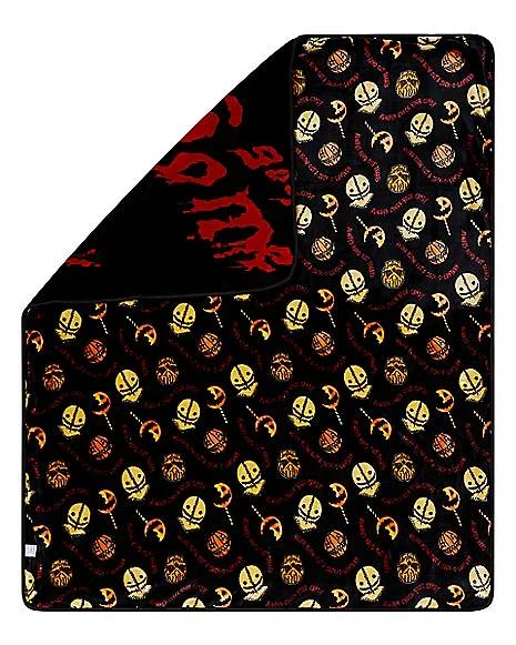 Sam Reversible Fleece Blanket - Trick 'r Treat 6 Sam Reversible Fleece Blanket - Trick 'r Treat - Image 4